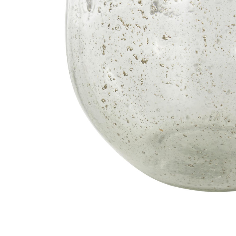 Vase Cole et verre moucheté avec accents