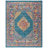 Felty Oriental Light Blue/Orange Area Rug-1598703060