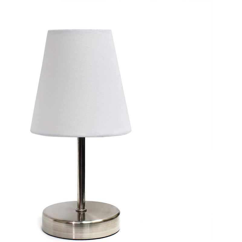 Metal Table Lamp, White