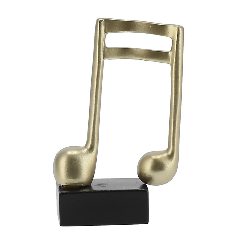 Statue de note de musique avec petits ornements modernes nordiques