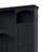 Entryway and Mudroom 55.1 Inch All-in-One Hall Tree Arched Farmhouse Style Matte Black Particle Board Coat Rack