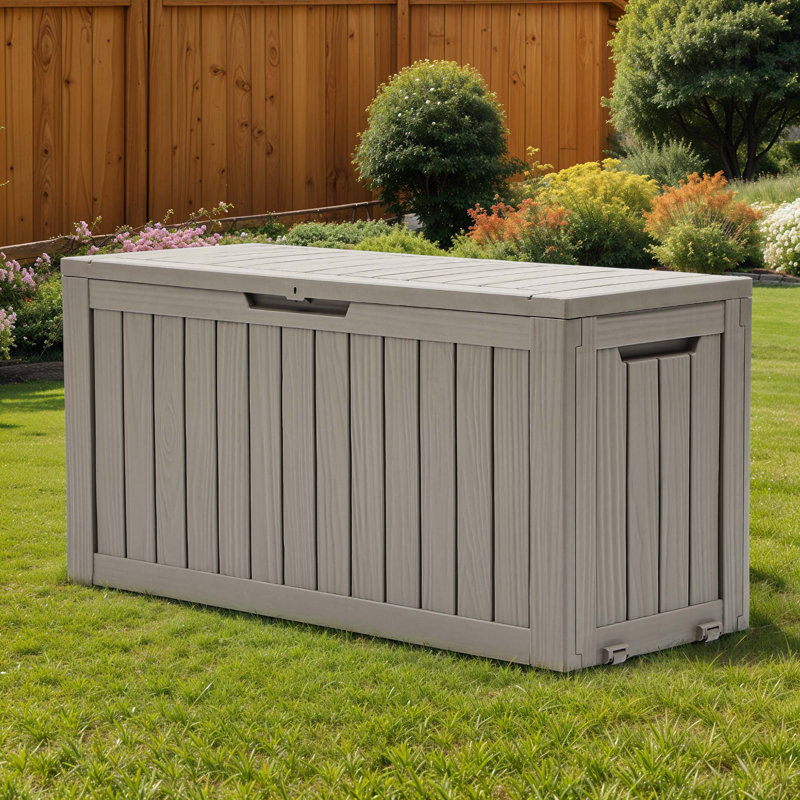 Coffre de terrasse 72 gallons, Brun