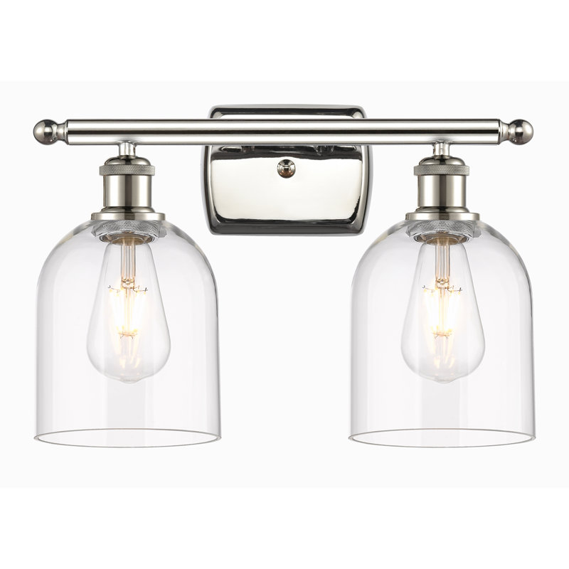 Allysson 2 - Light Dimmable Vanity Light, Clear, Polished Nickel