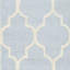 Tapis bleu clair / ivoire en laine touffeté à la main Cannen-528414806