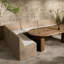Senna Outdoor L-Shape Dining Banquette