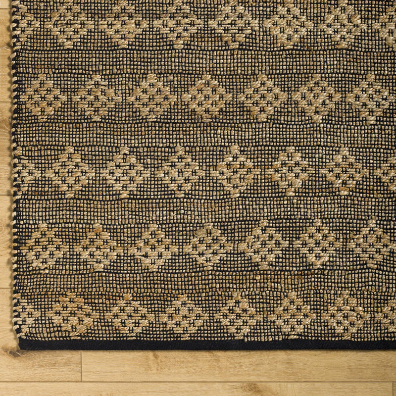 Cotton Geometric Indoor Rug, Rectangle 9' x 12'