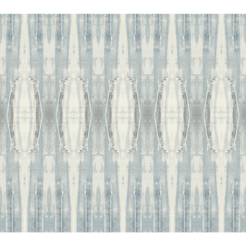 Striped Wallpaper Double Roll, Blue