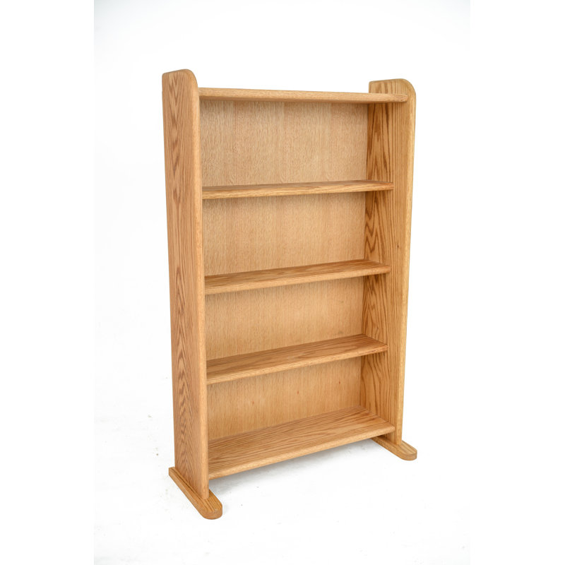 Shelf-Style Wooden DVD/VHS Rack - 07 Series, Natural, 39" H x 24.25" W x 7.25" D