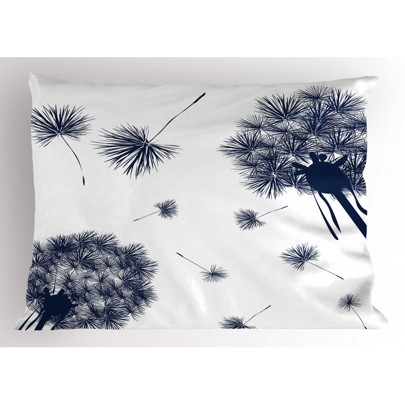 Flowers Polyester Sham Set, Twin