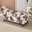 Pouf de rangement en velours avec espace intégré et revêtement lisse