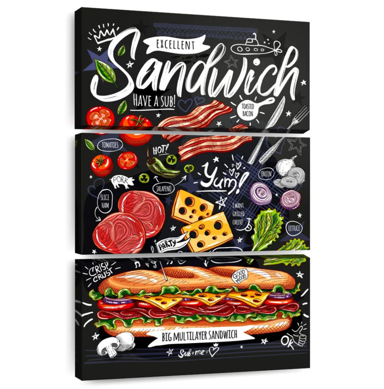 Yarlin Sandwich Poster, 32" H x 20" W