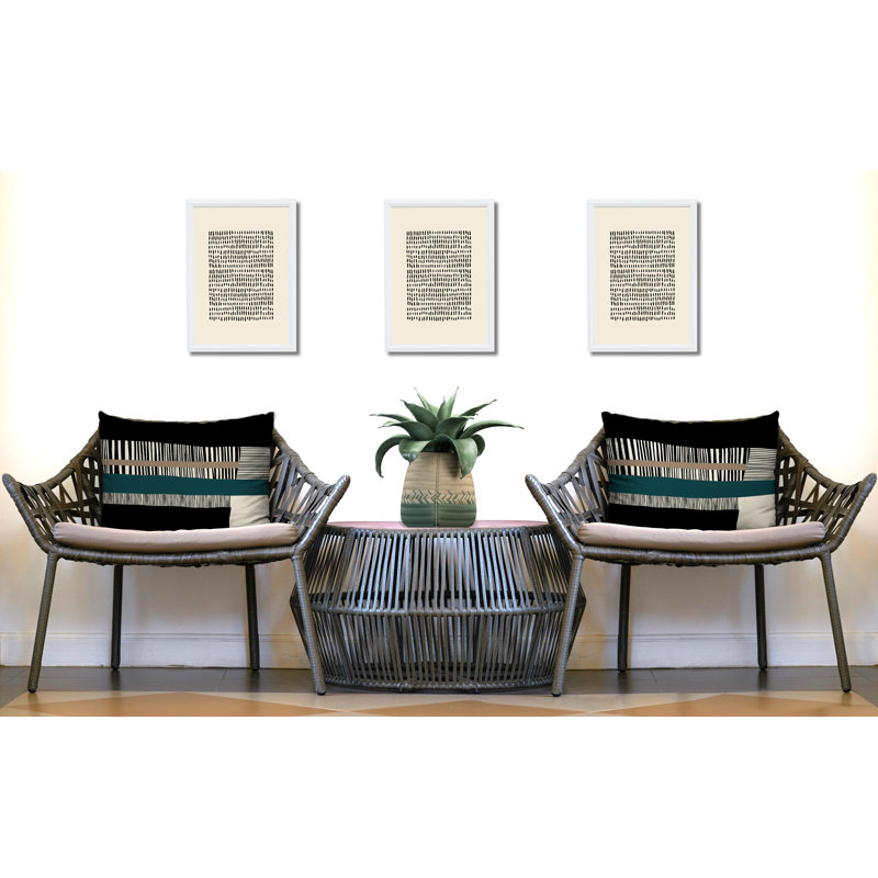 Chamu Polyester/Polyester Blend Lumbar Rectangular Indoor/Outdoor Pillow Cover & Insert, Emerald, 14"H x 20"W