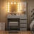 Shylo Makeup Vanity Desk with LED Lighted Mirror & 5 Drawers, Vanity Set with Stool for Bedroom-1992074035