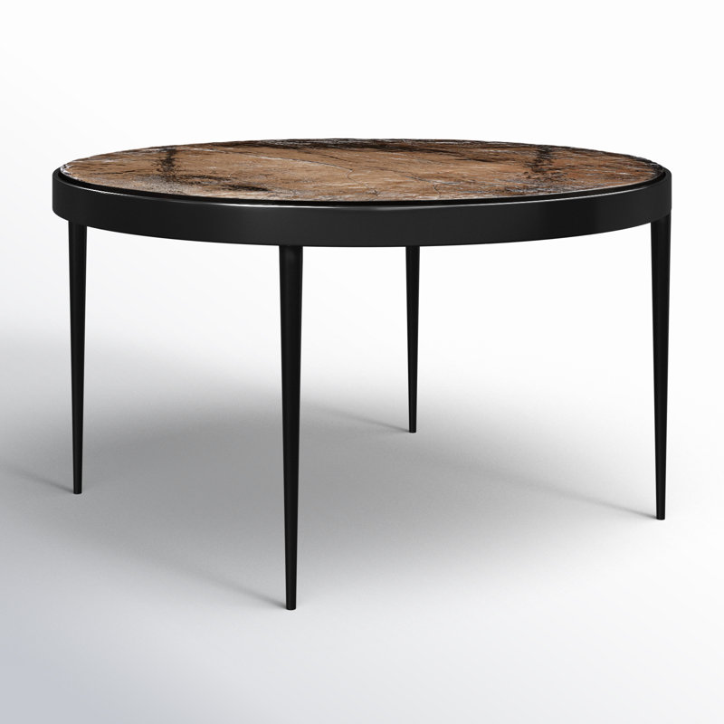Yoko Coffee Table, 16.25" H x 32" L x 32" W, Smoked Brown