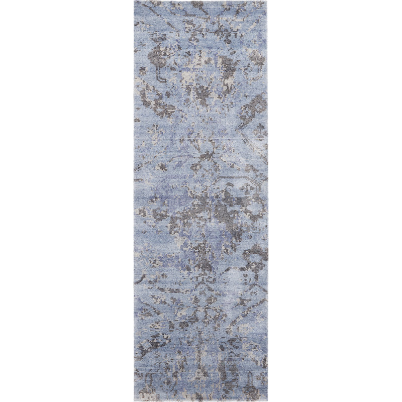 Sacco Rayon Abstract Indoor Rug, Runner 2'3" x 8'