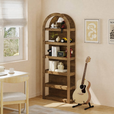 71 Inch Arched Bookcase