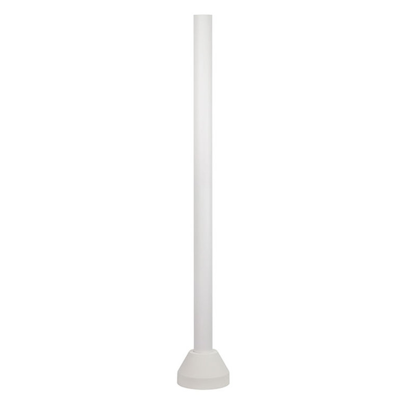 Solus 6ft. Surface Mount Lamp Post with Aluminum Base Cover, White