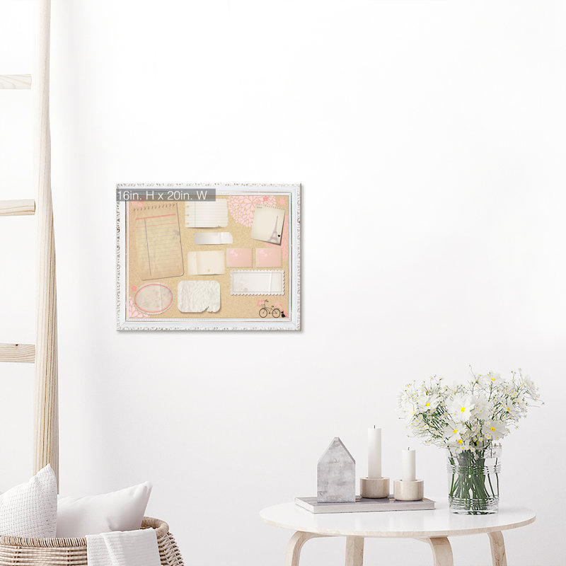 Tableau effaçable mural «Parisian», 16" H x 20" W x 0.75" D
