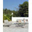 Ensemble d'extérieur 5 pièces en aluminium de qualité supérieure Seehill, canapé 3 places, causeuse, 2 fauteuils et table basse en résine, résistant aux rayons UV et aux intempéries avec coussins épais pour le jardin, la piscine et le gris argent