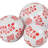 Decorative Stoneware Ceramic Orbs with Traditional Artistic Design for Classic Accents and Elegant Styling Set of 3.