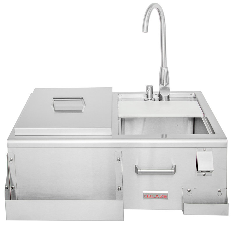 Blaze 30-Inch Beverage Center w/ Sink & Ice Bin Cooler