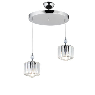 Luminaire suspendu tambour à 2 lumières Enloe