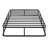 Twin Mattress Foundation In Black Metal & Textured Fabric Cover - 8.5" Tall, 12 Slat Support, Easy To Up, 350Lb Weight Capacity, Bedroom Key Element Assemble, Addition-2089346378