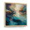 «Spiried Ocean Sunset in Shades of Blue I», art abstrait sur toile, paysage encadré