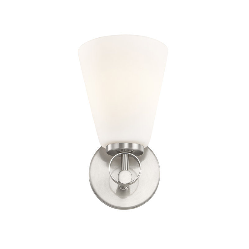 Fusion - Bolzano 1-Light Wall Sconce - Brushed Nickel, Brushed Nickel