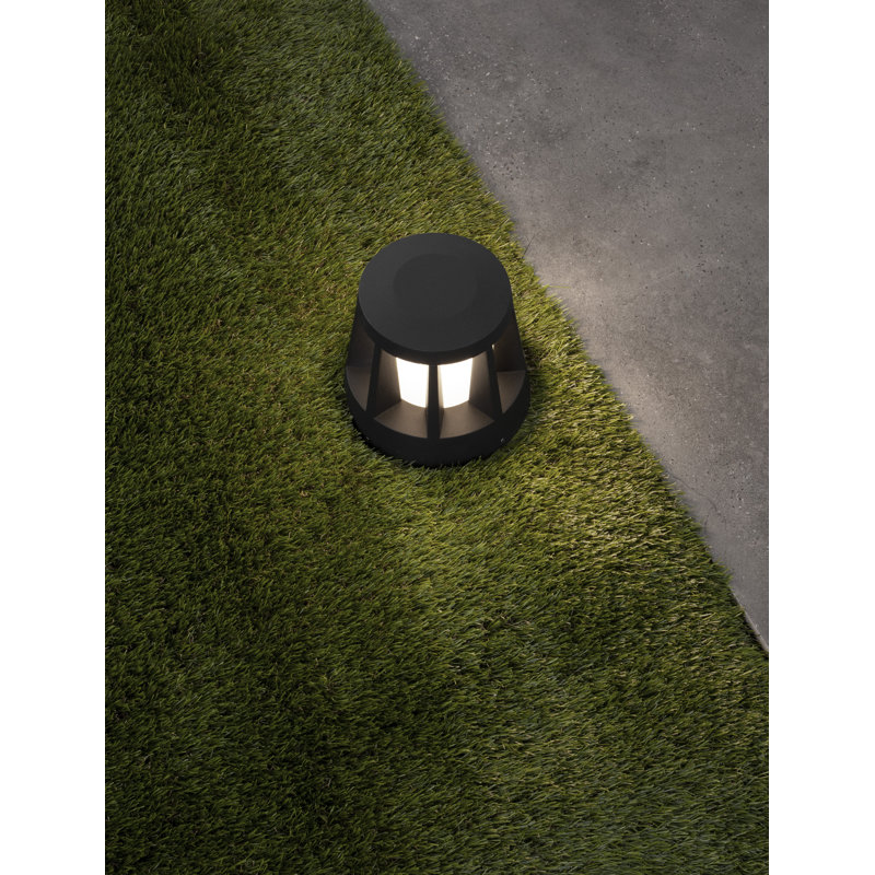 Black Integrated LED Metal Bollard Light