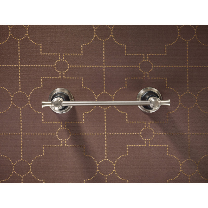 Rook® Mini Towel Bar, Luxe Nickel/Matte Black