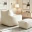 Canapé avec repose-pieds-129448661