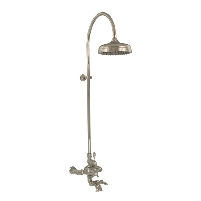 Thermostatic Shower System with Tub Spout (P1089) by Strom Living, Matte Nickel