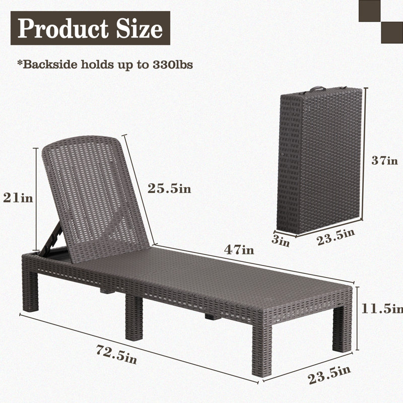Machiel Outdoor Chaise Lounge