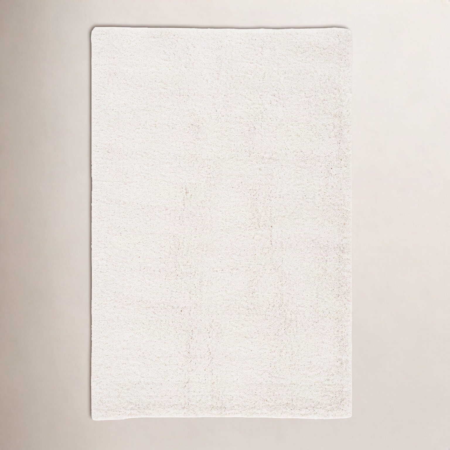 Ivory Shag Rug, Rectangle 6' x 9'