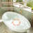 CASAINC 63" Solid Surface Freestanding Soaking Bathtub With Drain