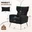 Velvet Wingback Chair-1300973678