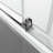 60'' W 76'' H Frameless Rectangle Reversible Shower Stall-61567856