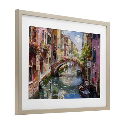 Reflections of Venice, reproduction encadrée sous verre, design par LSR Creative Studio