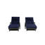 Ensemble de 2 chaises longues d'extérieur en osier avec coussins, chaise longue inclinable en osier-2140846711
