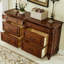 Commode d'appoint en bois d'hévéa style vintage