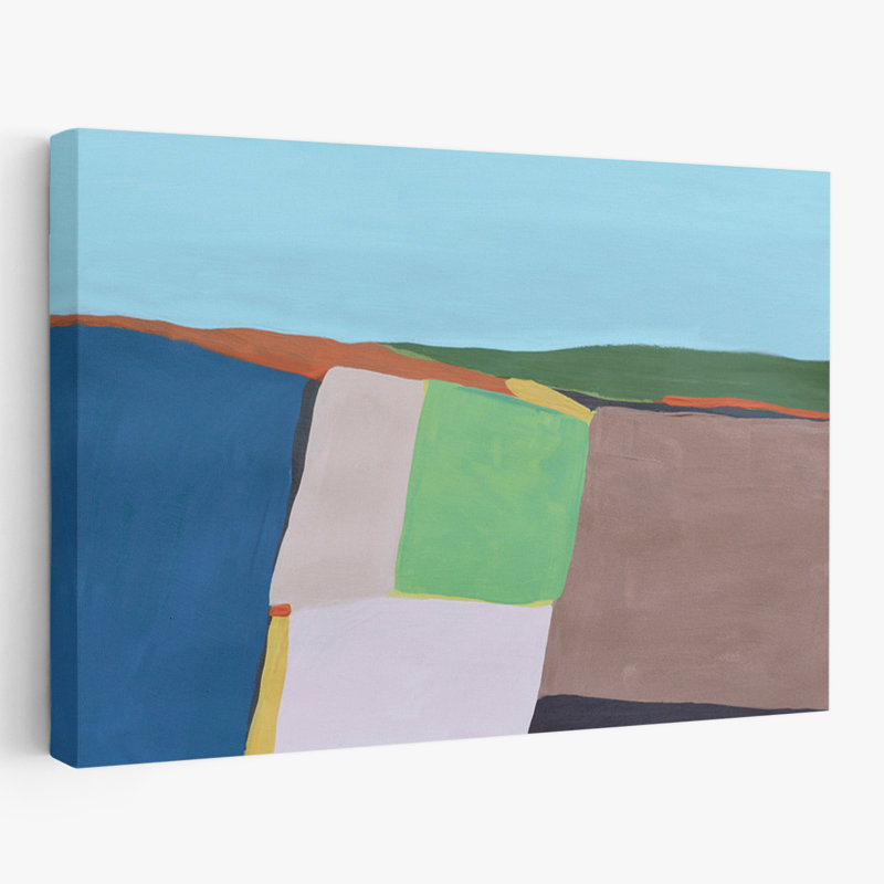 Earth Compositions 1 - Abstracts Contemporary Landscape Ensembles Art, H 24 po x l 16 po