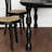 Black Half-circle Solid Wood Dining Table-1826481953