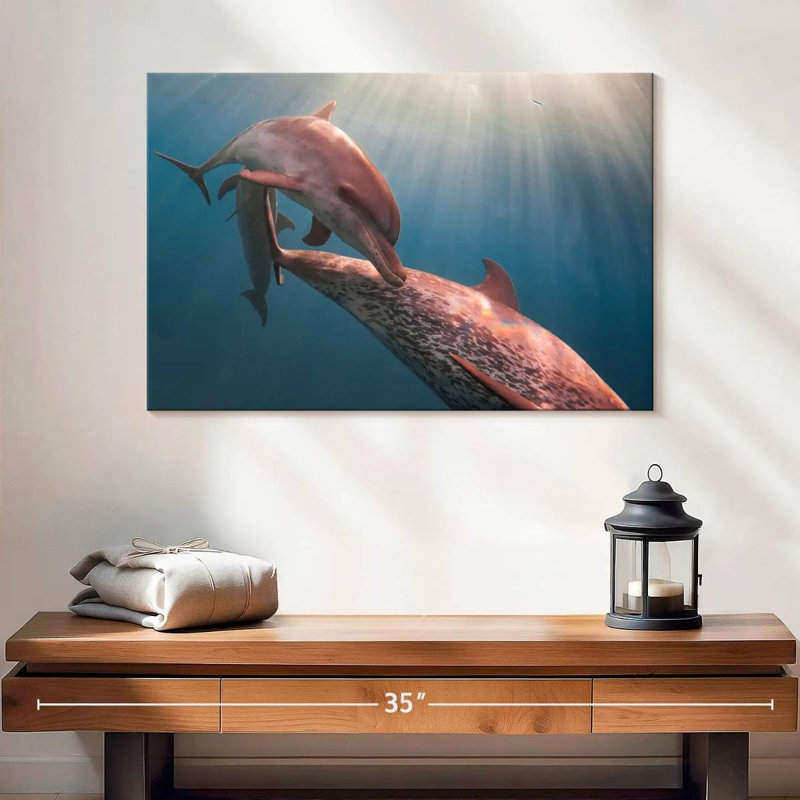 Brampt Amazon River Dolphins, 8" H x 12" W
