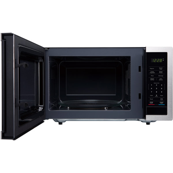 Magic Chef 0.9 Cubic Feet Countertop Microwave Amperage: 13.7, Color/Finish: Red MCPMC99MR