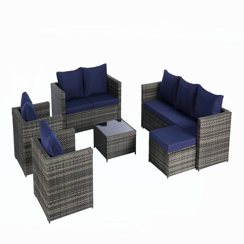 Patio Dining Sets, Dark Blue
