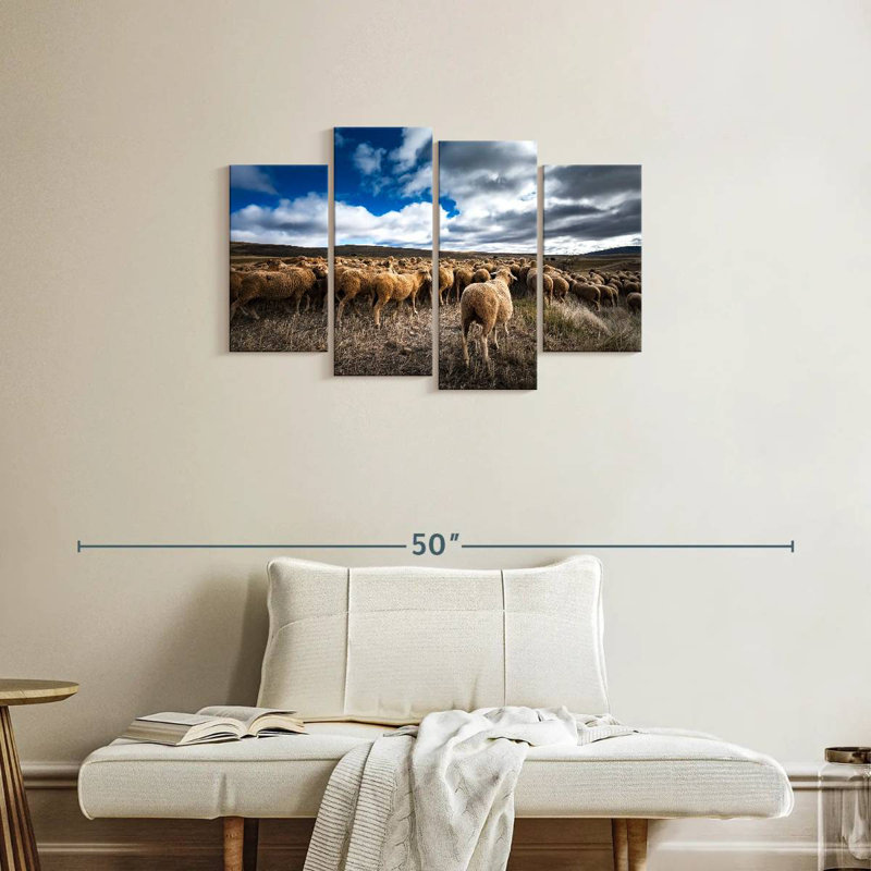 Brampt Soria Sheep Flock, 22" H x 36" W