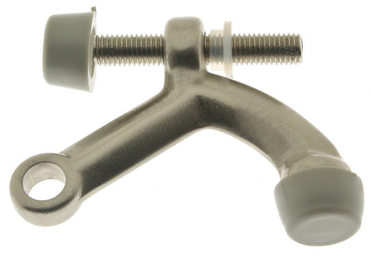 Solid Brass Hinge Pin Stop, Satin Nickel