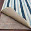 Tapis rayé bleu Newell-19475964