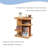 Rotating Rectangular Tabletop Makeup Organizer